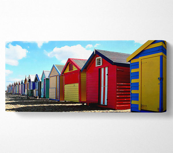 Colourful Beach Huts