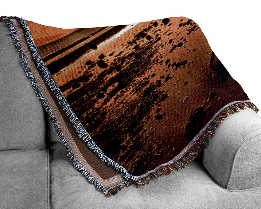 The Sound Of Dewdrops Woven Blanket