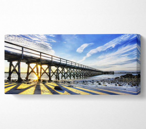 Sun Peaks Through The Pier