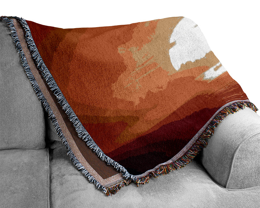 Marvelous Sunset Beach Woven Blanket