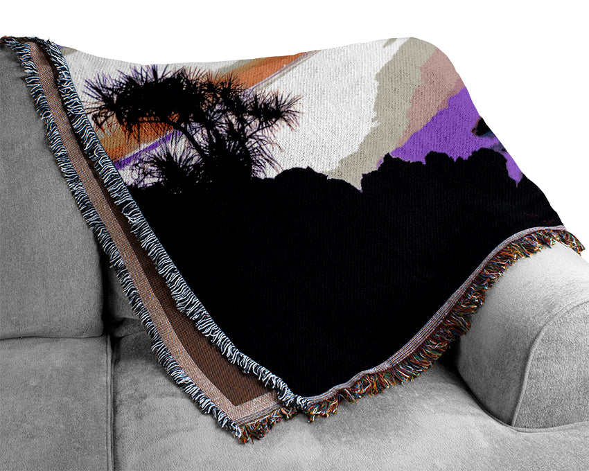 Sunset Moon Woven Blanket