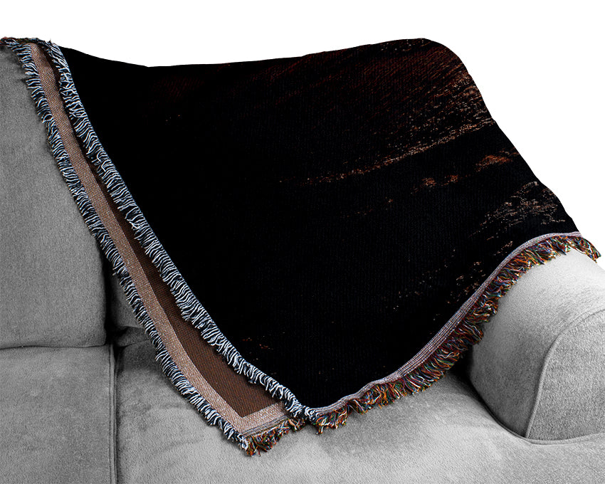 The Reflections Of The Ocean Sun Woven Blanket
