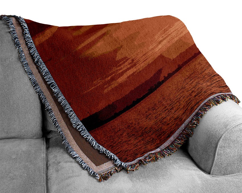 The Oceans Golden Delight Woven Blanket