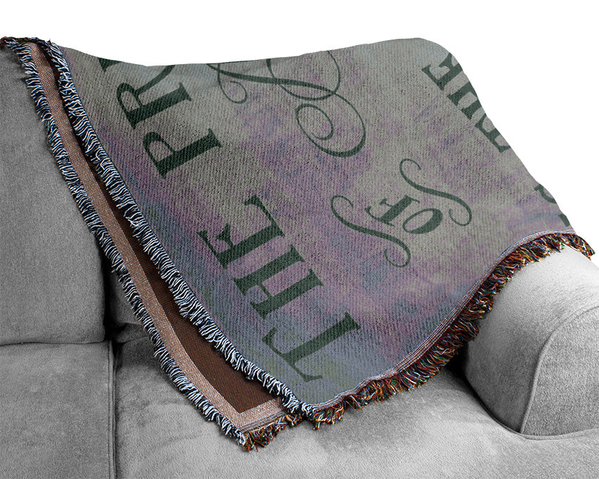 Famous Quote Henry David Thoreau The Price Of Anything Grey Woven Blanket