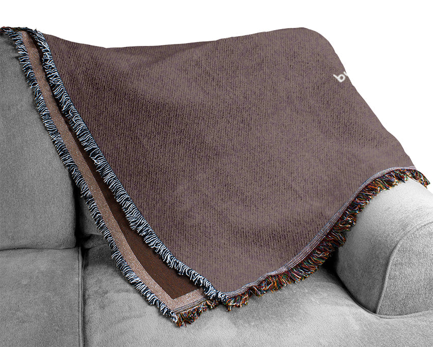 Theres Something Good In Every Day Beige Woven Blanket