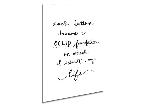 Rock Bottom Metal Print