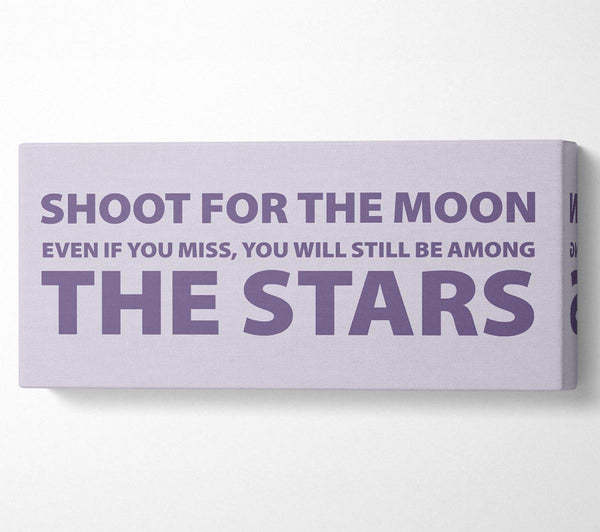 Motivational Quote Shoot For The Moon Lilac