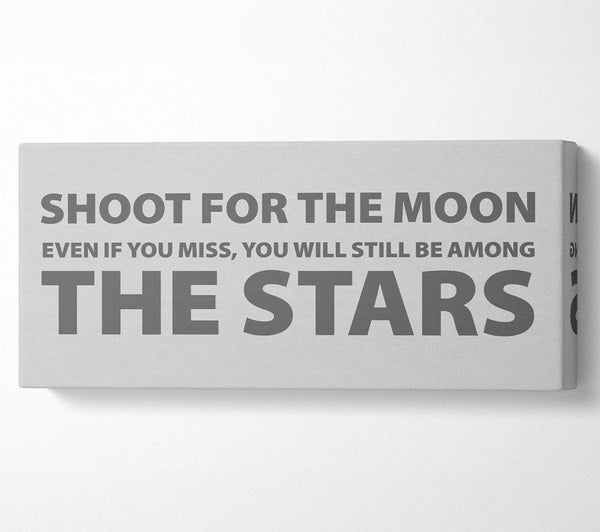 Motivational Quote Shoot For The Moon Grey