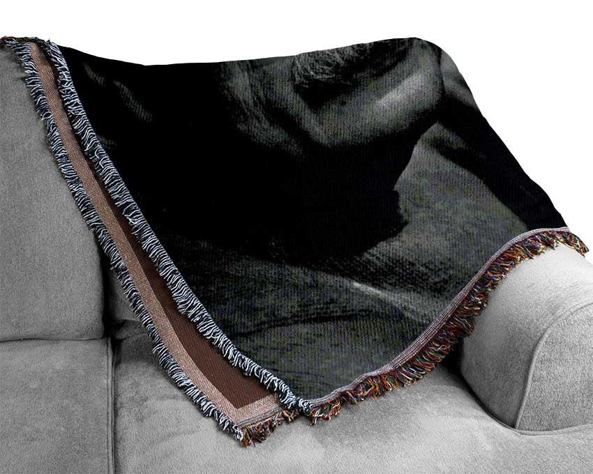 Motivational Quote Albert Einstein Imagination Is More Important Woven Blanket