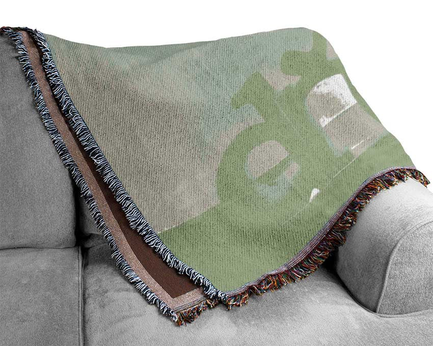 Follow Your Dreams Lime Green Woven Blanket