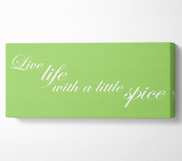itchen Quote Live Life With A Little Spice Lime Green