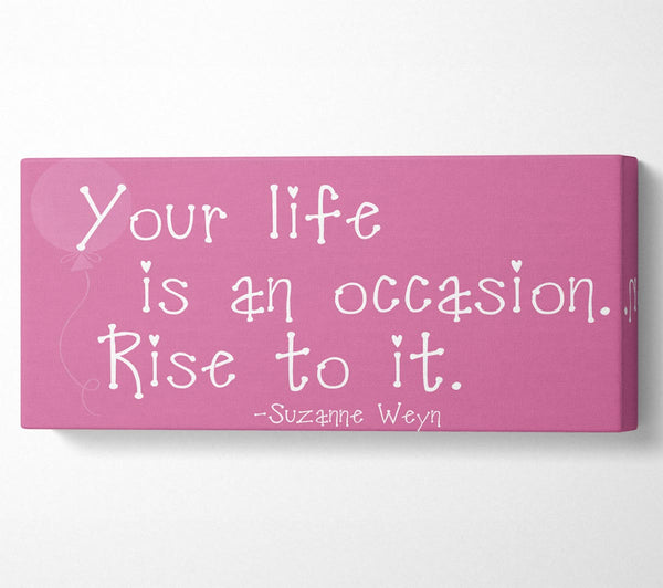 Suzanne Weyn Your Life Is An Occasion Pink