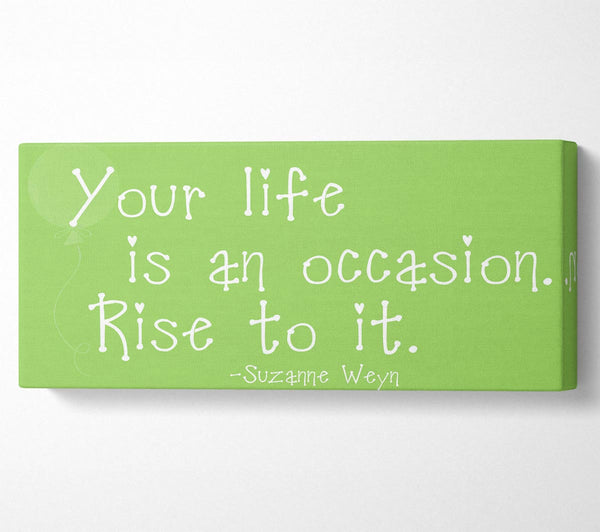 Suzanne Weyn Your Life Is An Occasion Lime Green