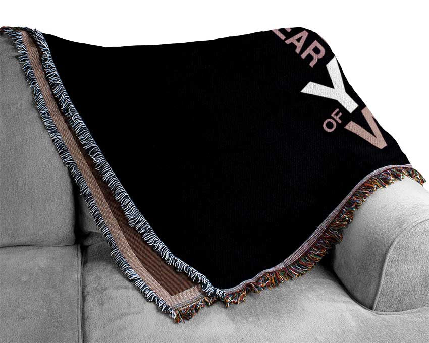 Love Quote Love Is What You Feel Woven Blanket