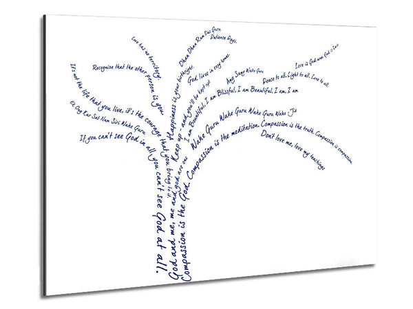 Love Quote The Love Tree Metal Print