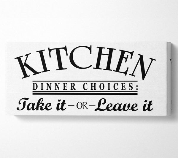 Kitchen Quote Dinner Choices