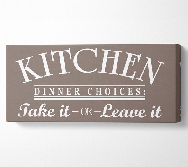 Kitchen Quote Dinner Choices Beige