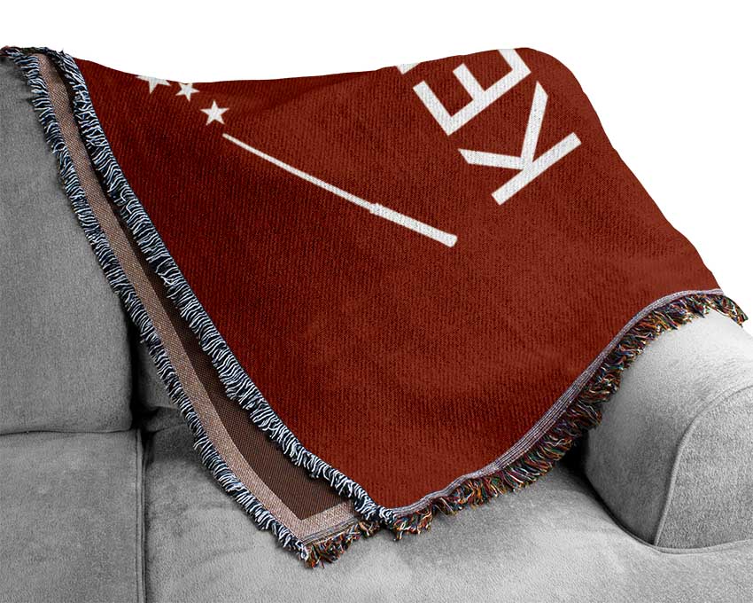 Keep Calm Disarm Them Woven Blanket