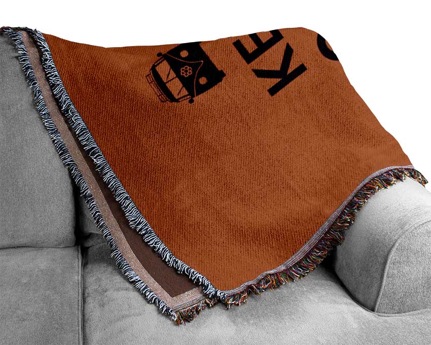 Keep Calm Luck Woven Blanket