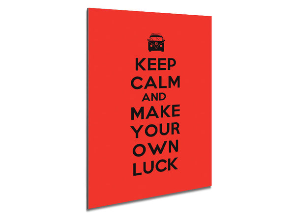 Keep Calm Luck Metal Print