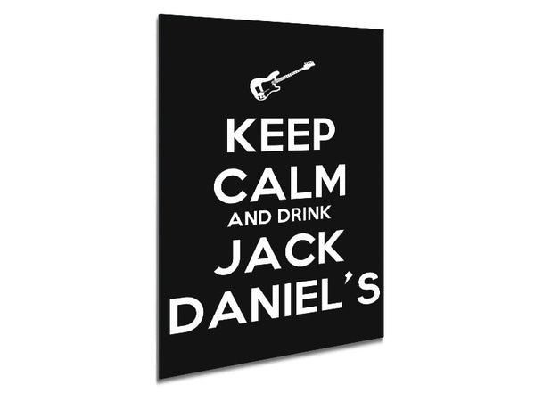 Kitchen Quote Keep Calm Jack Daniels Metal Print