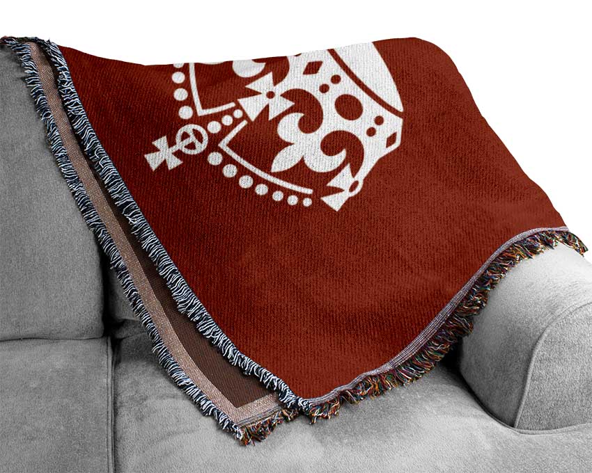 Keep Calm And Carry On Woven Blanket