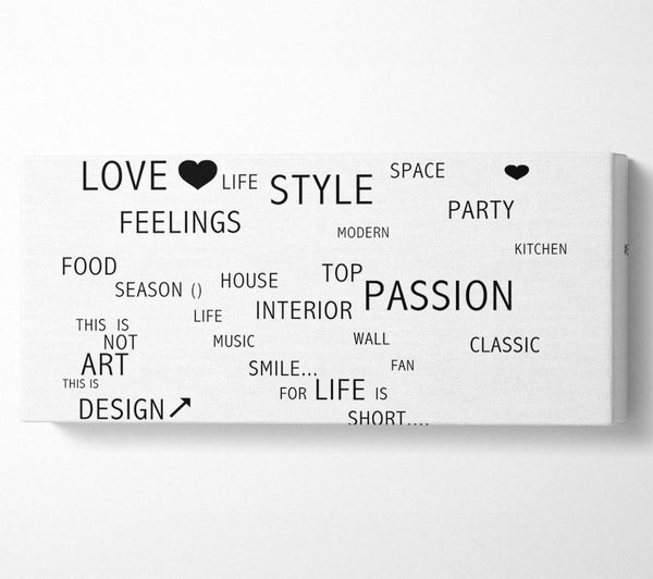 Love Quote Love Life White