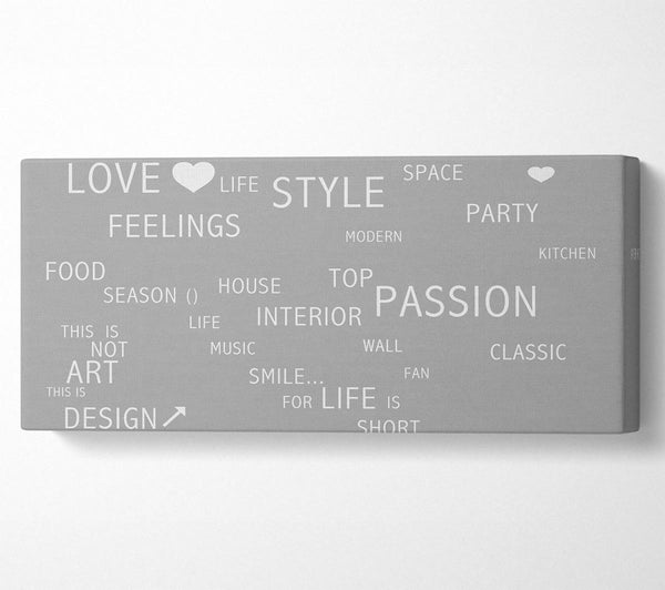 Love Quote Love Life Grey White