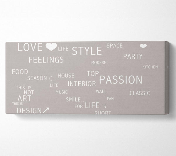 Love Quote Love Life Beige