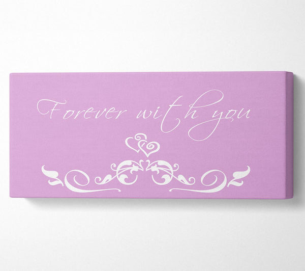 Love Quote Forever With You Pink