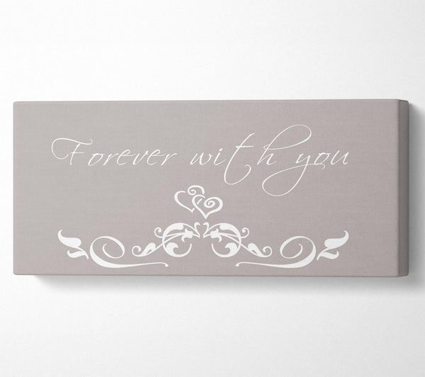 Love Quote Forever With You Beige