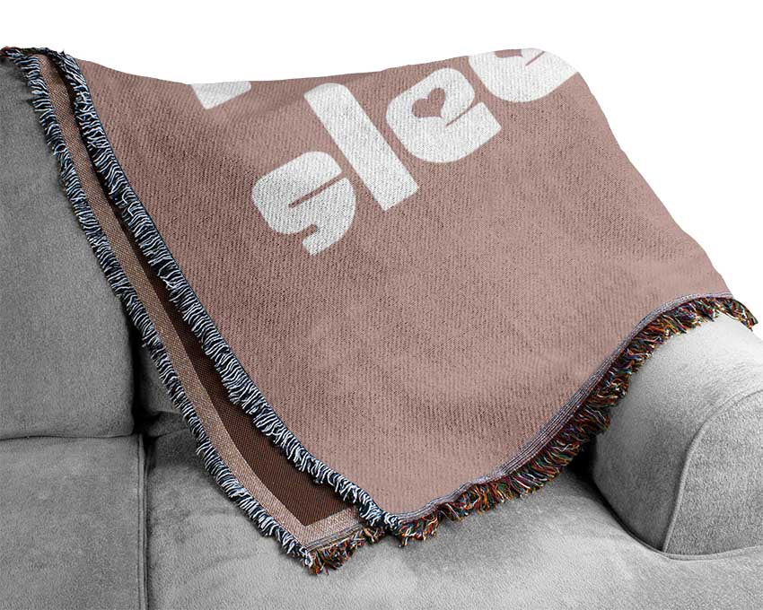 Princess sleeps 2 Vivid Pink Woven Blanket