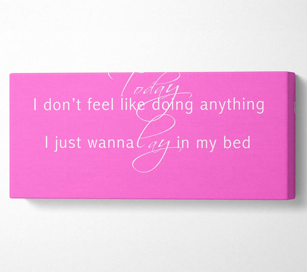 Music Quote Today I Dont Feel Like Bruno Mars Vivid Pink