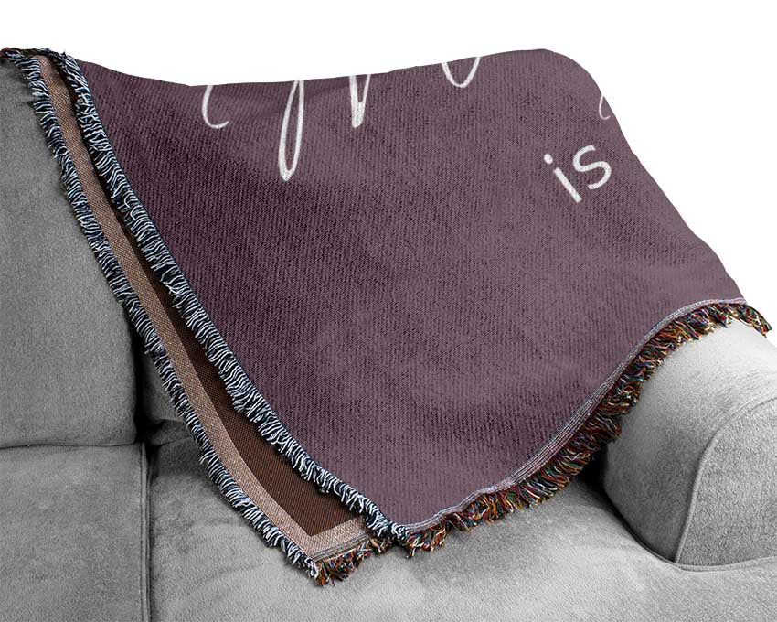 Love Quote The Best Thing About Memories 2 Dusty Pink Woven Blanket