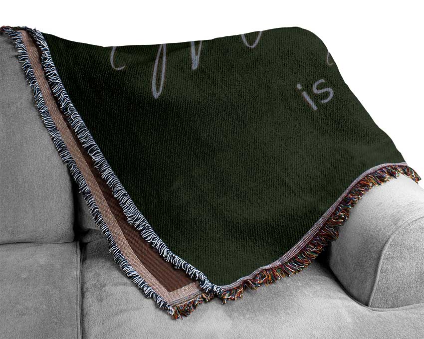 Love Quote The Best Thing About Memories 2 Chocolate Woven Blanket