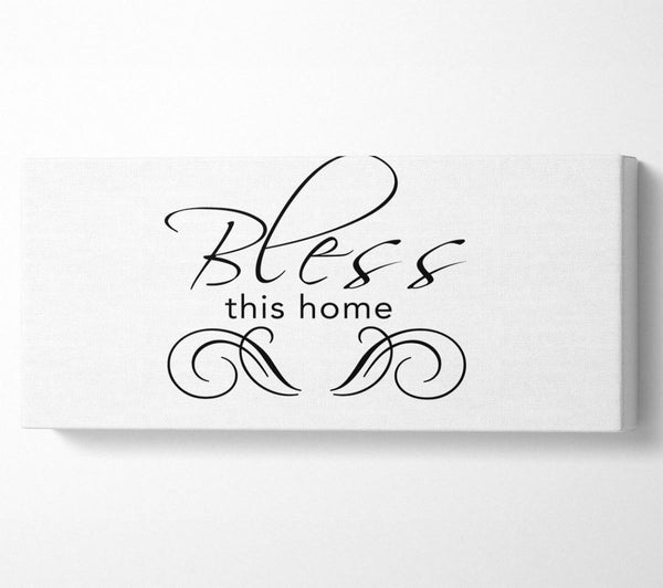 Home Quote Bless This Home White