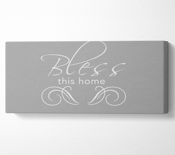 Home Quote Bless This Home Grey White