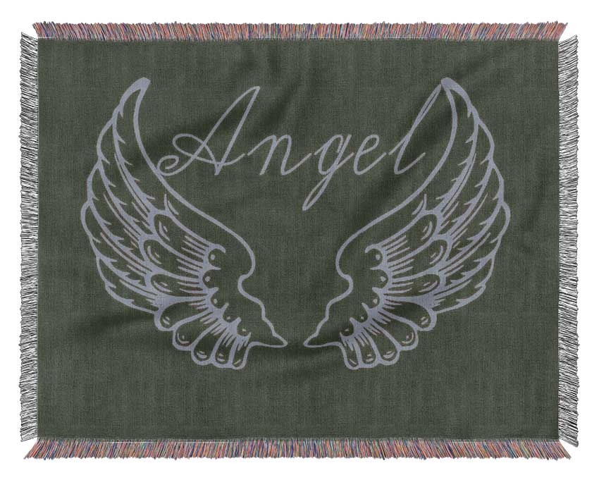 Angel Wings 4 Chocolate Woven Blanket