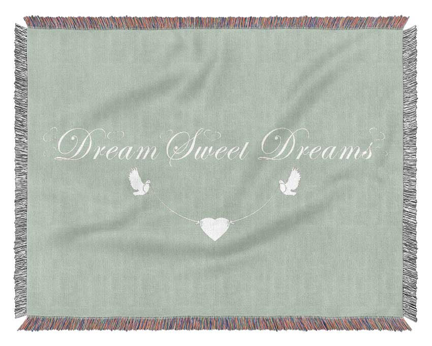 Dream Sweet Dreams Beige Woven Blanket
