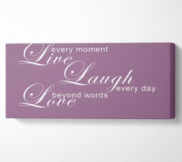 Home Quote Live Every Moment 3 Dusty Pink