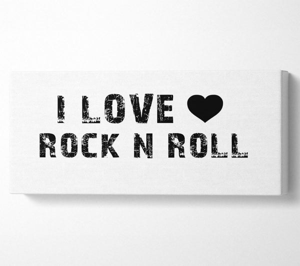 Music Quote I Love Rock N Roll White