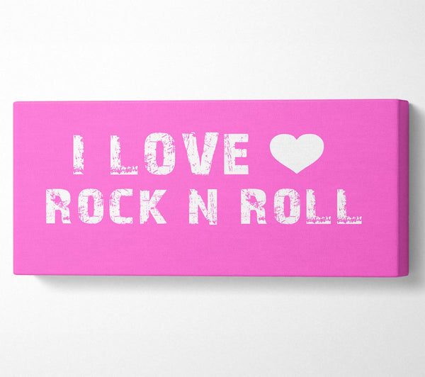 Music Quote I Love Rock N Roll Vivid Pink