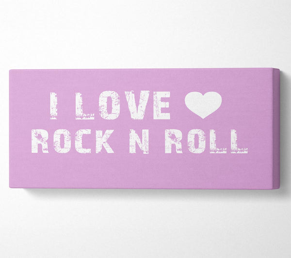 Music Quote I Love Rock N Roll Pink