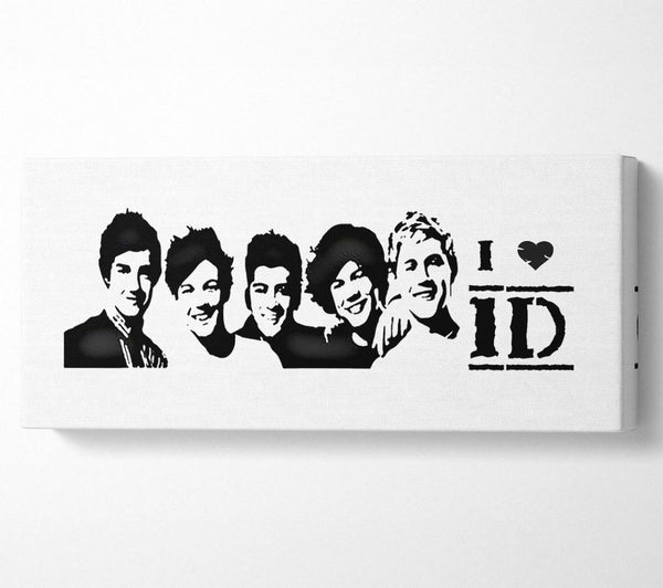 Music Quote I Love 1 Direction White