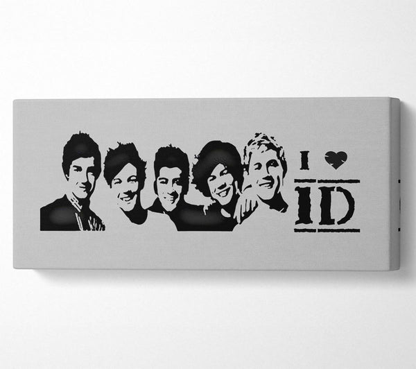 Music Quote I Love 1 Direction Grey