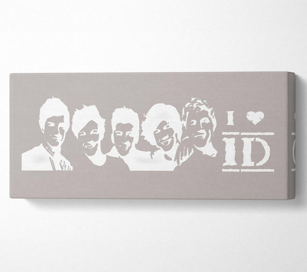 Music Quote I Love 1 Direction Beige