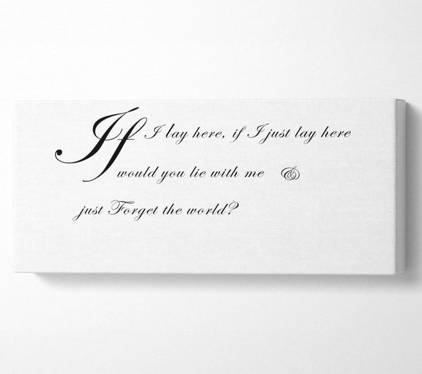 Music Quote If I Lay Here If I Just Snow Patrol 2 White
