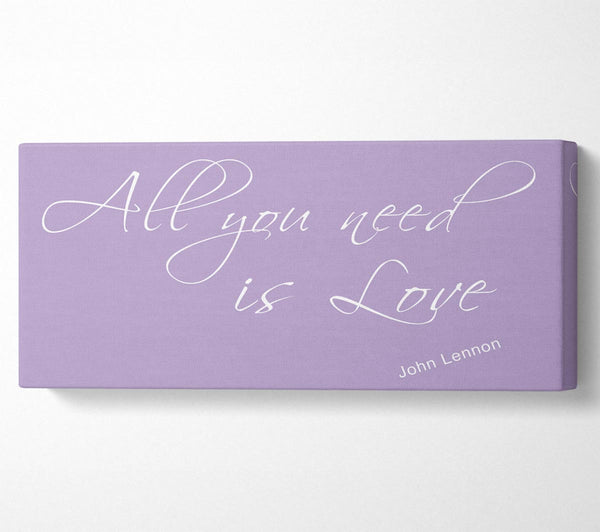 Music Quote All You Need Is Love 2 Lilac