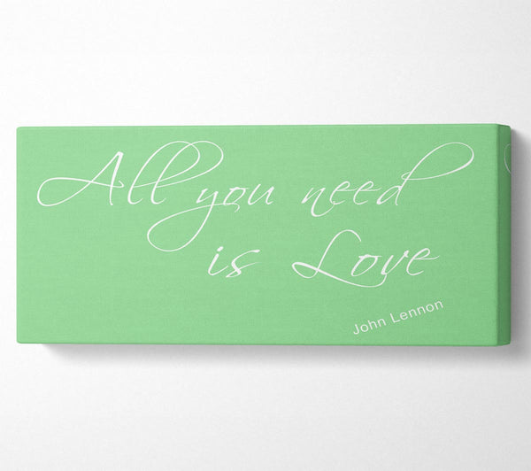 Music Quote All You Need Is Love 2 Green