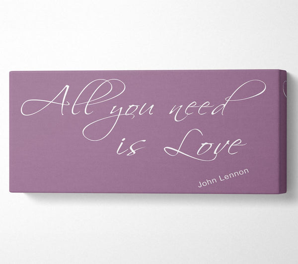 Music Quote All You Need Is Love 2 Dusty Pink